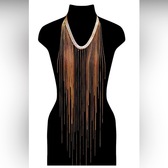 German Waterfall Necklace, BRAND NEW, from Escora Lingerie - Picture 1 of 13